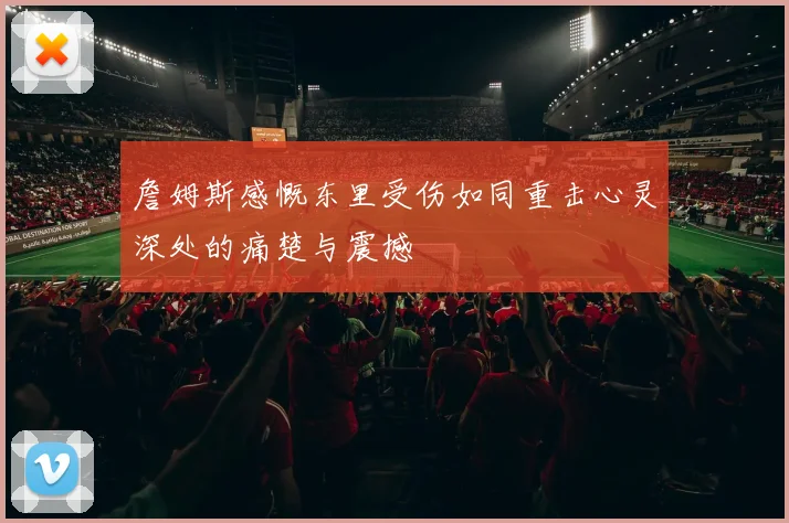 詹姆斯感慨东里受伤如同重击心灵深处的痛楚与震撼